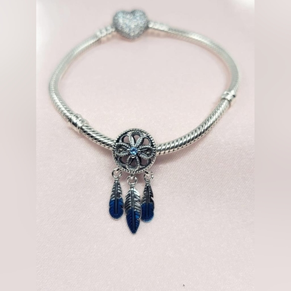 Charm for Bracelet Sterling Silver 925 Dream Catcher - Picture 3 of 5